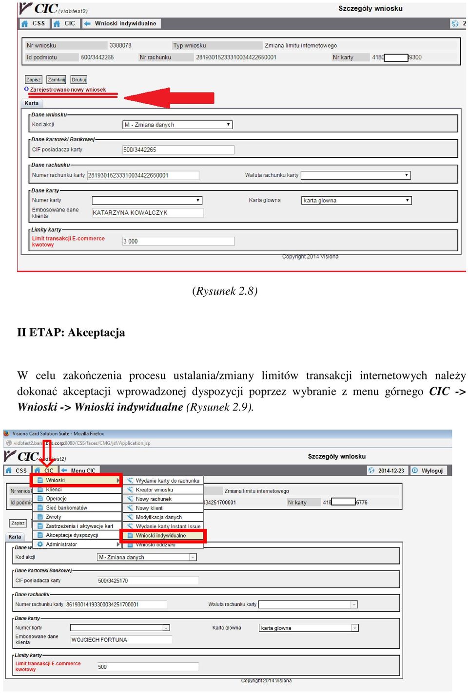 transakcji internetowych należy dokonać akceptacji wprowadzonej dyspozycji