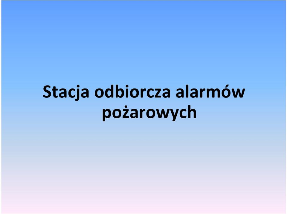 alarmów
