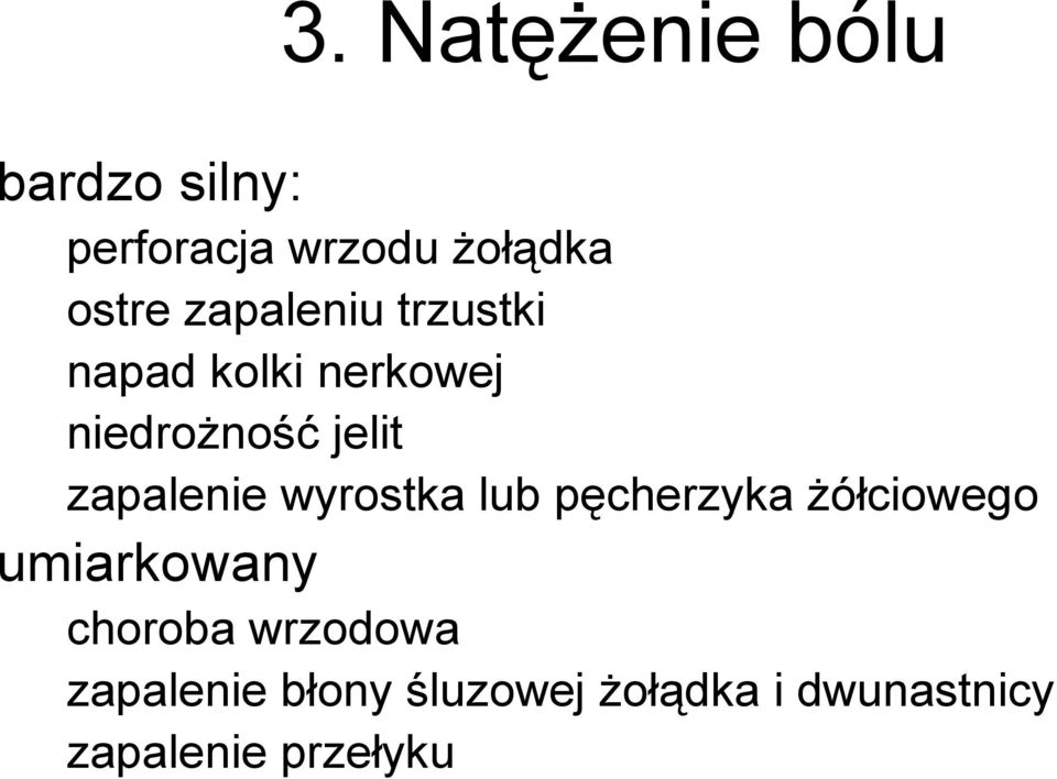 zapalenie wyrostka lub pęcherzyka Ŝółciowego umiarkowany choroba