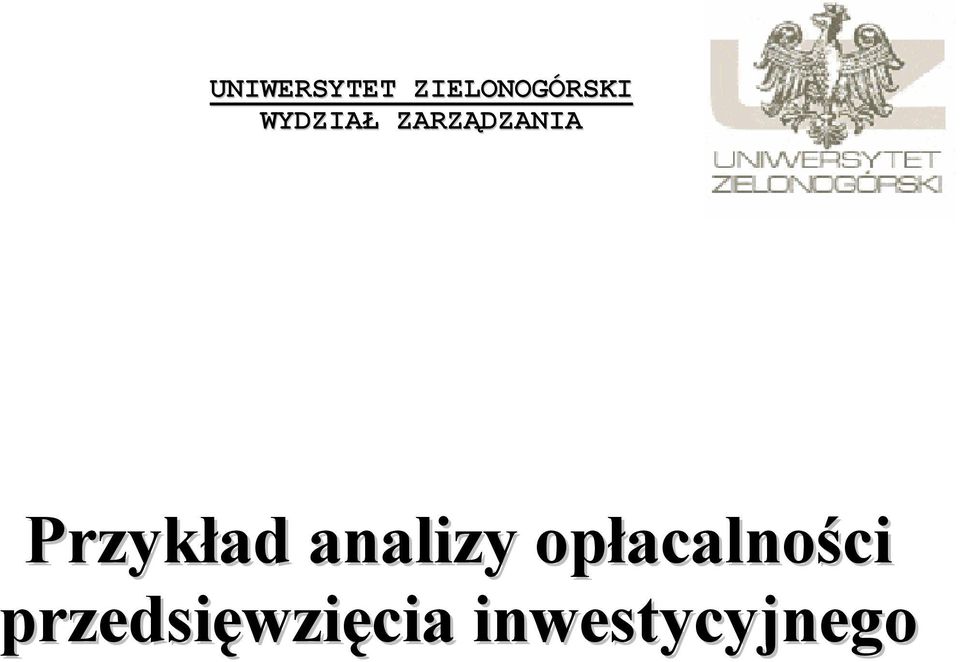 Przykład analizy