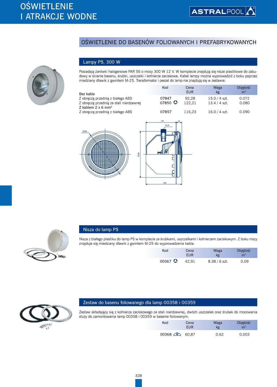 Transformator i peszel do lamp nie znajdują się w zestawie. Bez kabla Z obręczą przednią z białego ABS 07847 EUR 92,28 kg 15.0 / 4 szt. m 3 0.