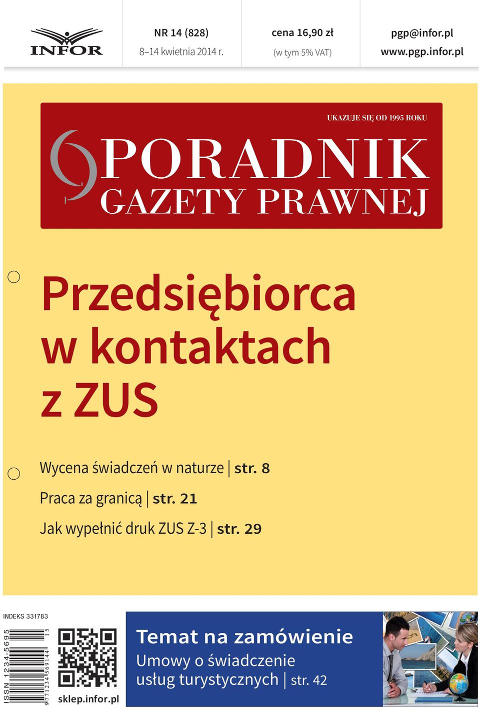 pl UKAZUJE SIĘ OD 1995 ROKU PORADNIK GAZETY PRAWNEJ Przedsiębiorca w kontaktach z ZUS