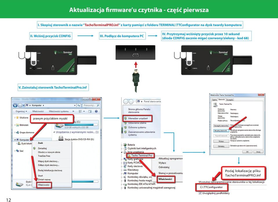 inf z karty pamięci z folderu TERMINAL\TTConfigurator na dysk twardy komputera II.