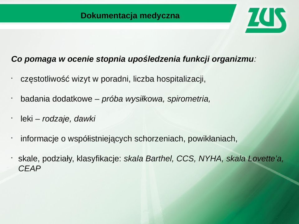 wysiłkowa, spirometria, leki rodzaje, dawki informacje o współistniejących