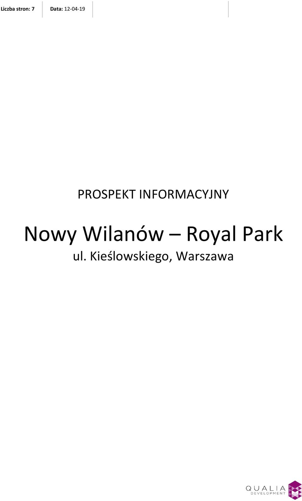 Wilanów Royal Park