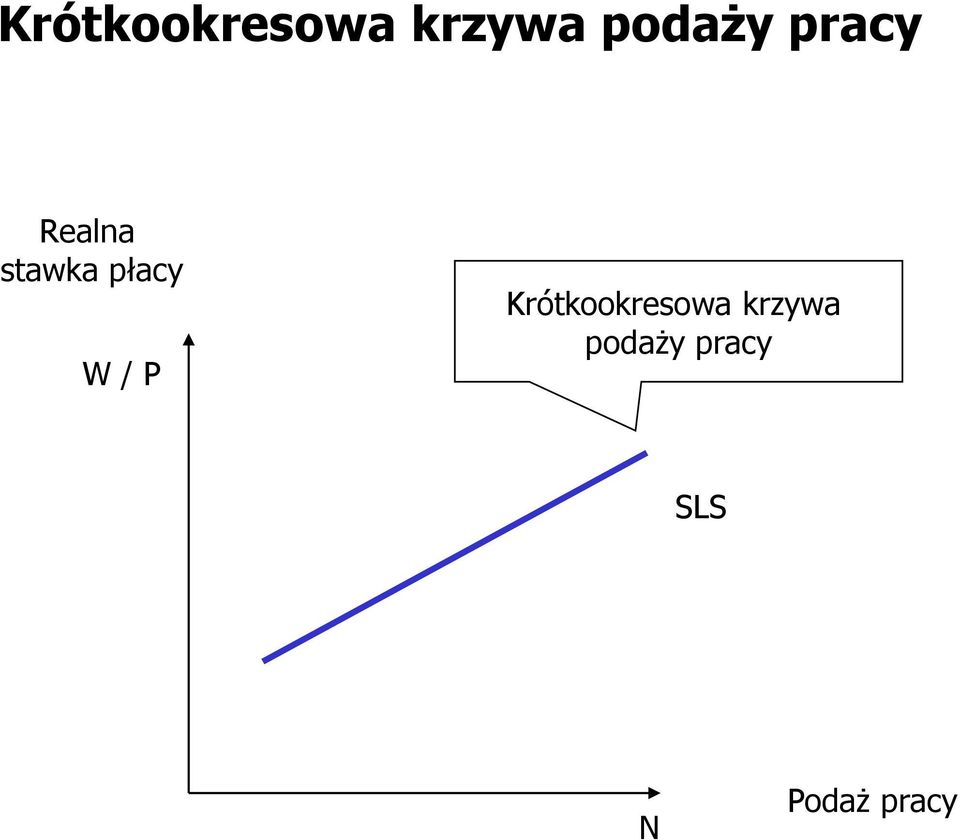 / P  pracy SLS N Podaż pracy