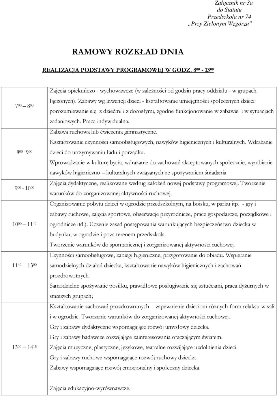 Zabawy wg inwencji dzieci - kształtowanie umiejętności społecznych dzieci: porozumiewanie się z dziećmi i z dorosłymi, zgodne funkcjonowanie w zabawie i w sytuacjach zadaniowych. Praca indywidualna.