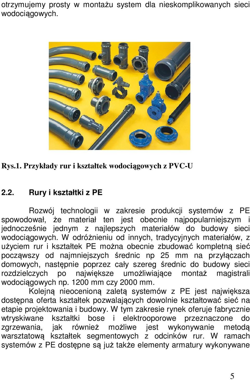 sieci wodociągowych.