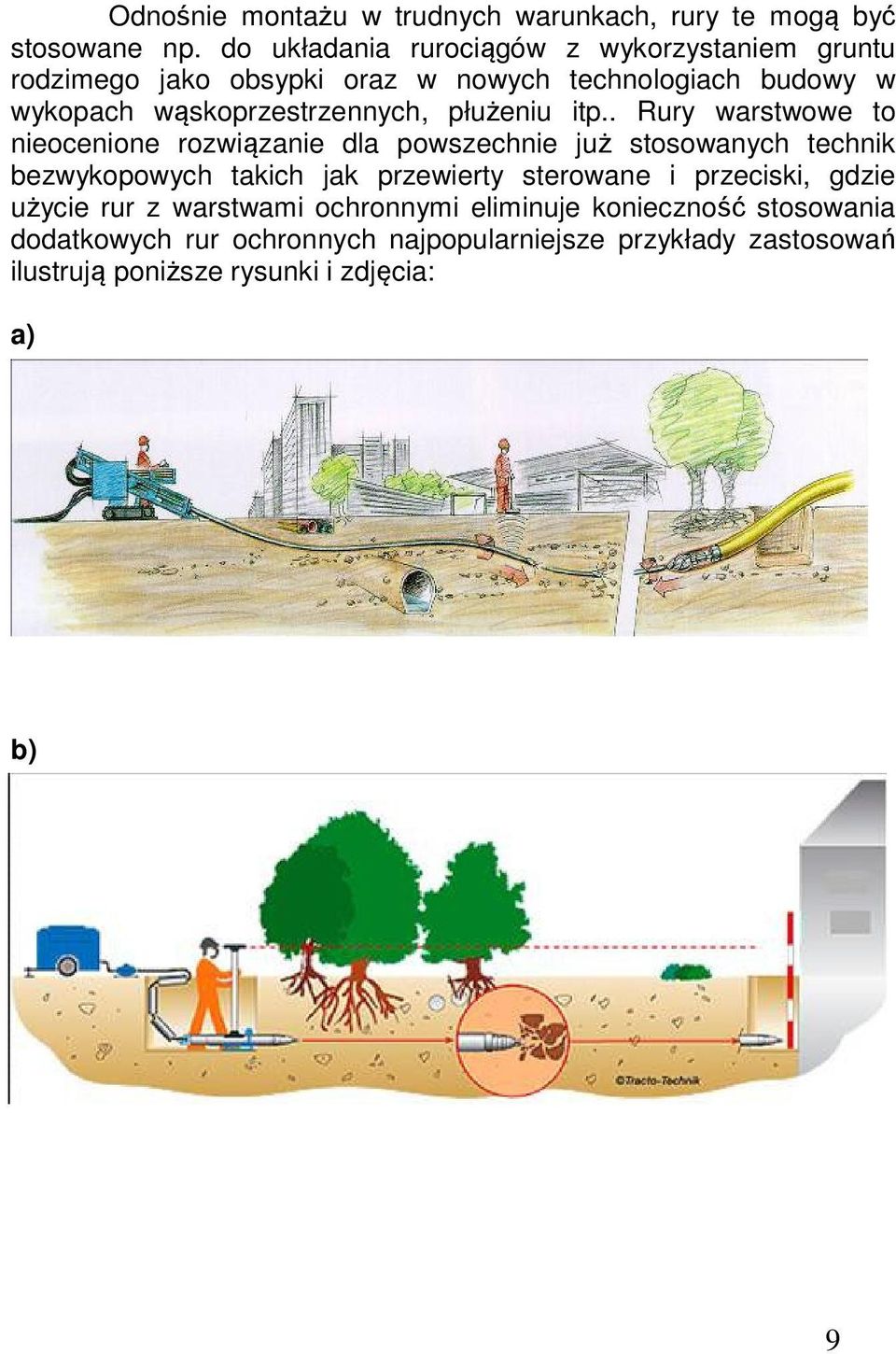wąskoprzestrzennych, płużeniu itp.