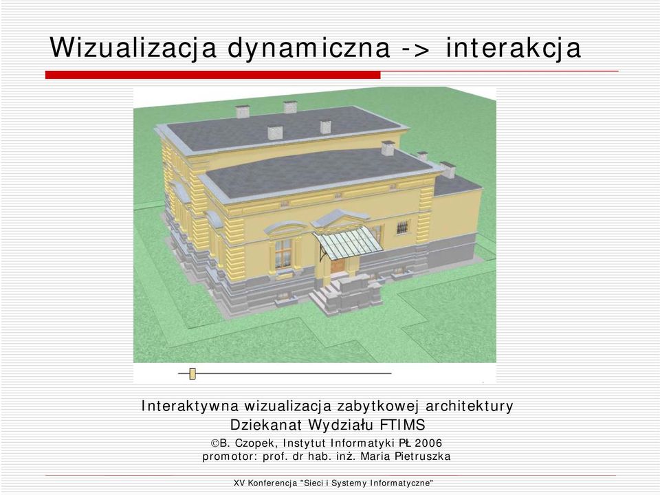 Dziekanat Wydziału FTIMS B.