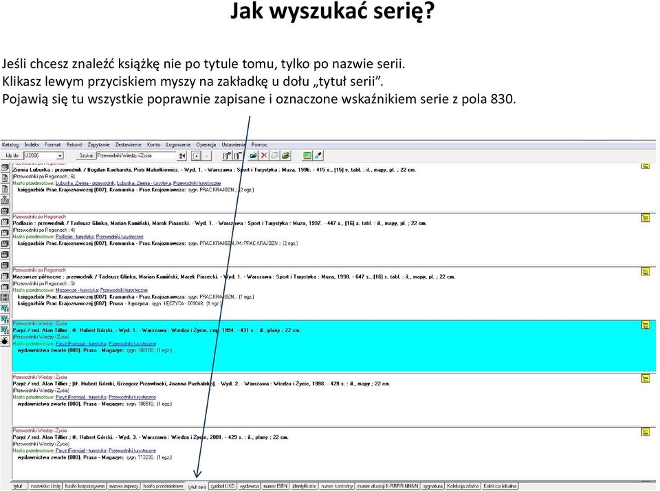 nazwie serii.