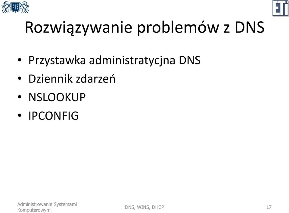 administratycjna DNS