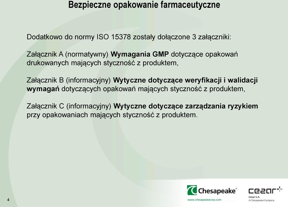 (informacyjny) Wytyczne dotyczące weryfikacji i walidacji wymagań dotyczących opakowań mających styczność z