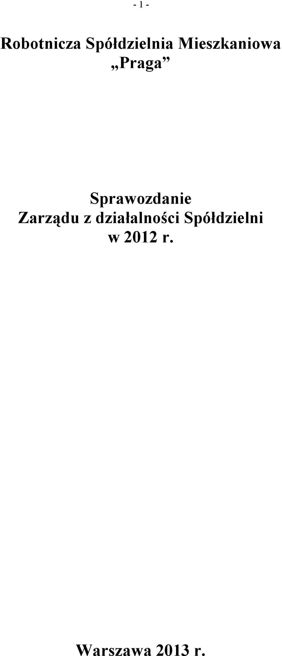 Sprawozdanie Zarządu z