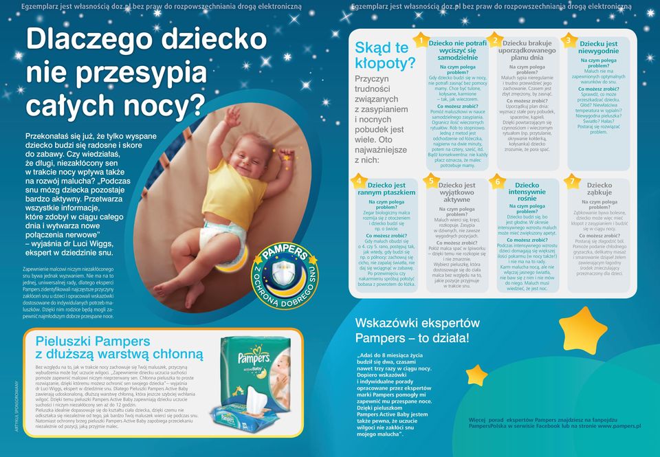 GU /XFL :LJJV HNVSHUW Z G]LHG]LQLH VQX Zapewnienie malcowi niczym niezakłóconego snu bywa jednak wyzwaniem.