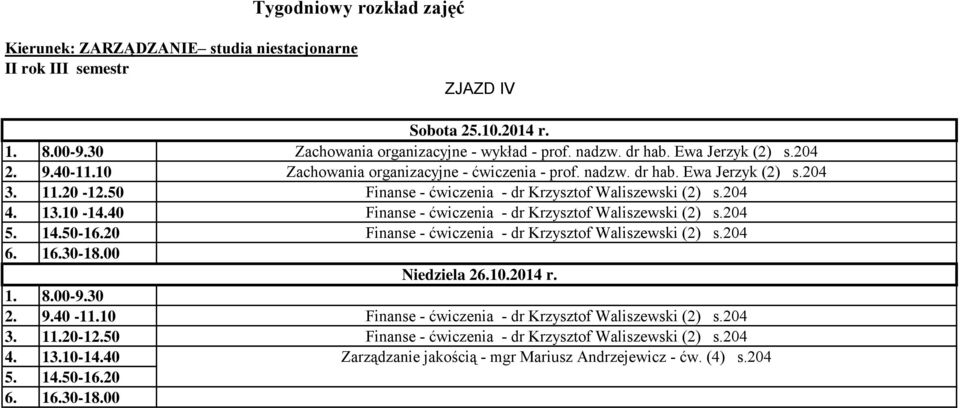 Ewa Jerzyk (2) s.204 Zachowania organizacyjne - ćwiczenia - prof.
