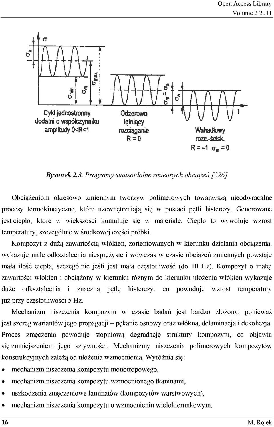 Generowane jest ciepło, które w większości kumuluje się w materiale. Ciepło to wywołuje wzrost temperatury, szczególnie w środkowej części próbki.