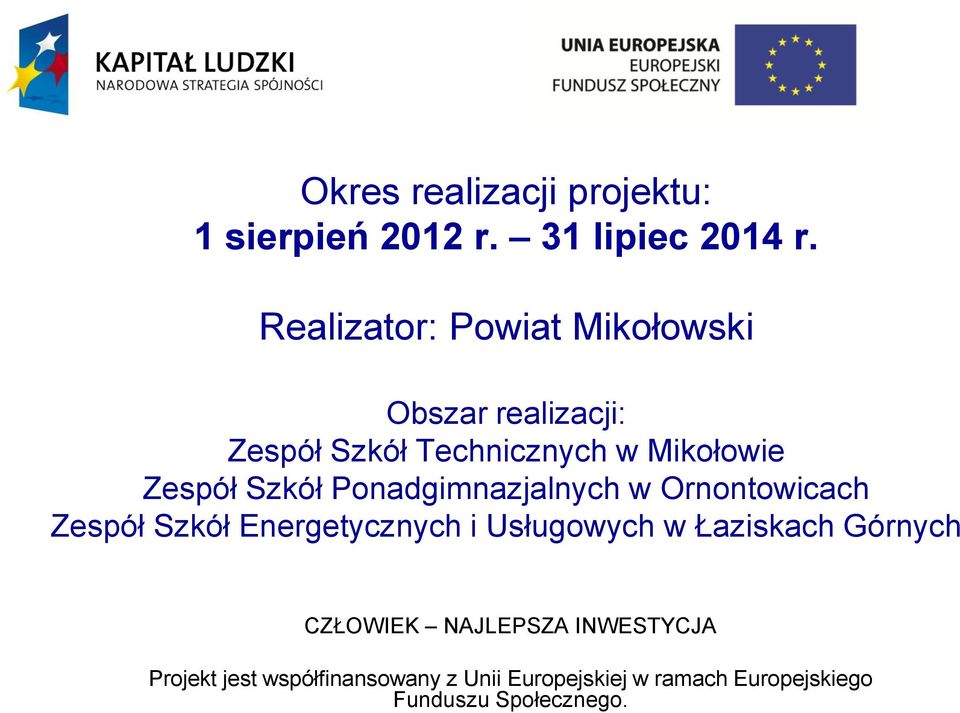 Technicznych w Mikołowie Zespół Szkół Ponadgimnazjalnych w