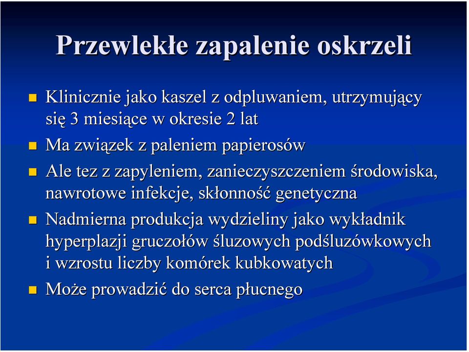 Ma związek z paleniem papierosów!