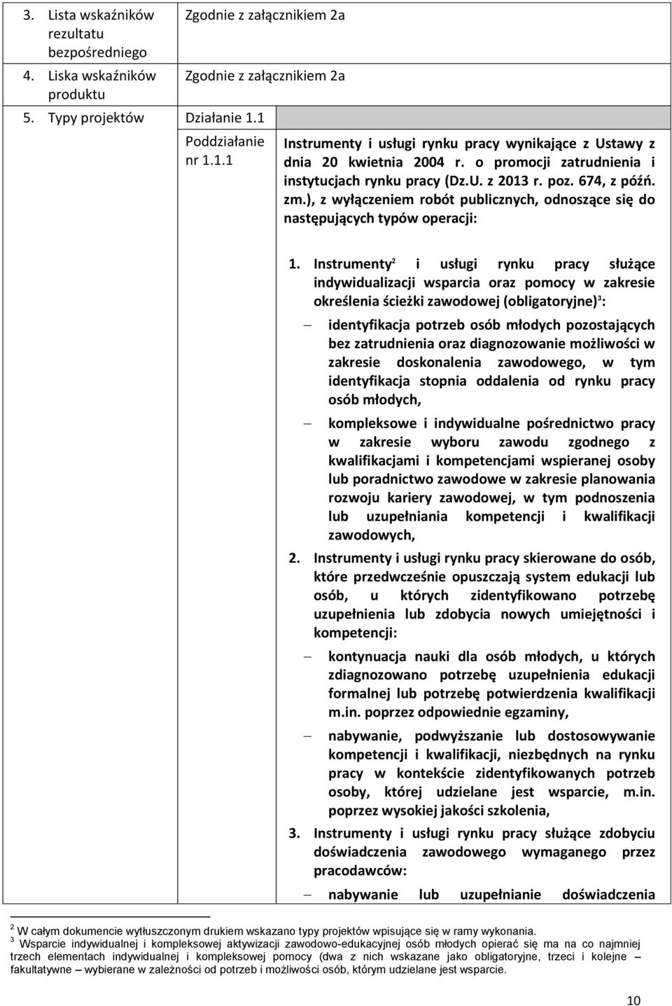 Instrumenty 2 i usługi rynku pracy służące indywidualizacji wsparcia oraz pomocy w zakresie określenia ścieżki zawodowej (obligatoryjne) 3 : identyfikacja potrzeb osób młodych pozostających bez