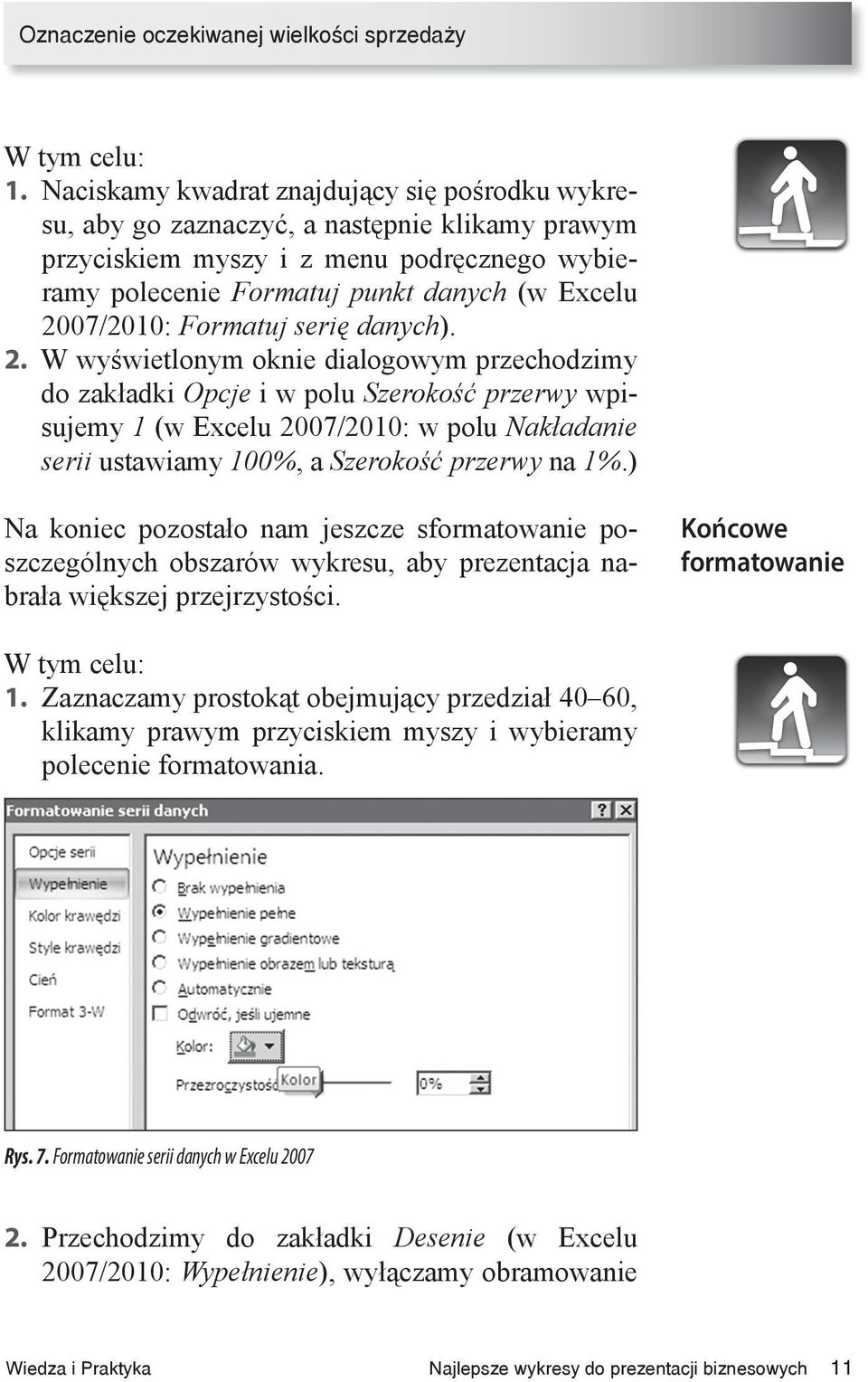 Formatuj serię danych). 2.