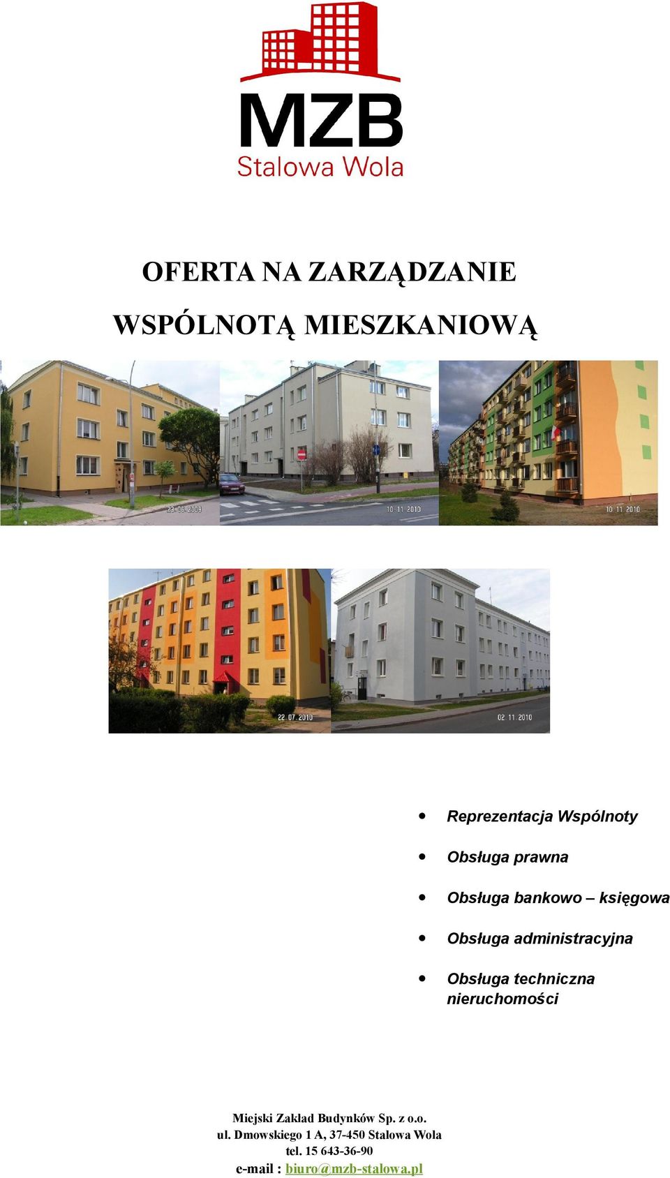 techniczna nieruchomości Miejski Zakład Budynków Sp. z o.o. ul.