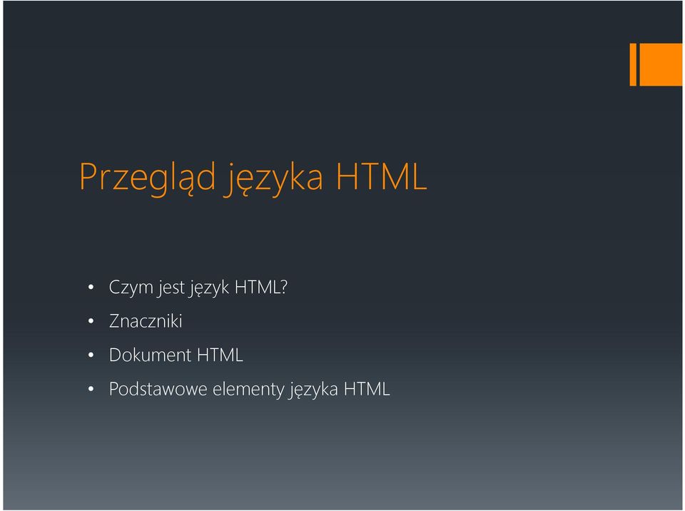 Znaczniki Dokument HTML