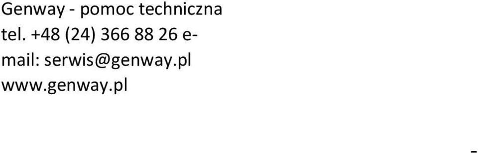 +48 (24) 366 88 26 e-