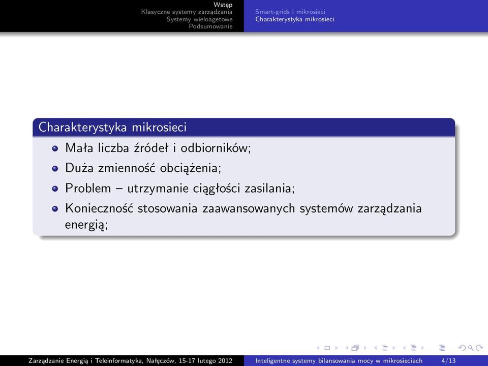 Konieczność stosowania zaawansowanych systemów zarządzania energią; Zarządzanie Energią i