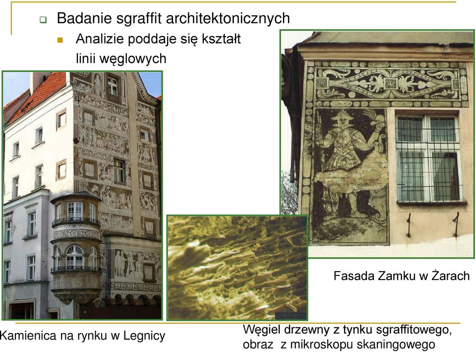 Żarach Kamienica na rynku w Legnicy Węgiel drzewny