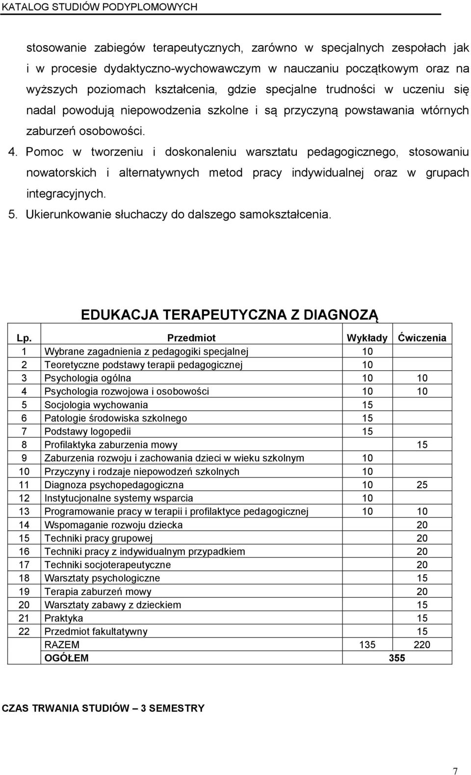 Pomoc w tworzeniu i doskonaleniu warsztatu pedagogicznego, stosowaniu nowatorskich i alternatywnych metod pracy indywidualnej oraz w grupach integracyjnych. 5.