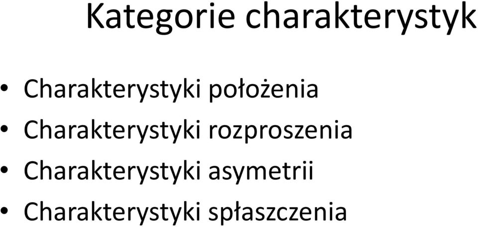 Charakterystyki rozproszenia