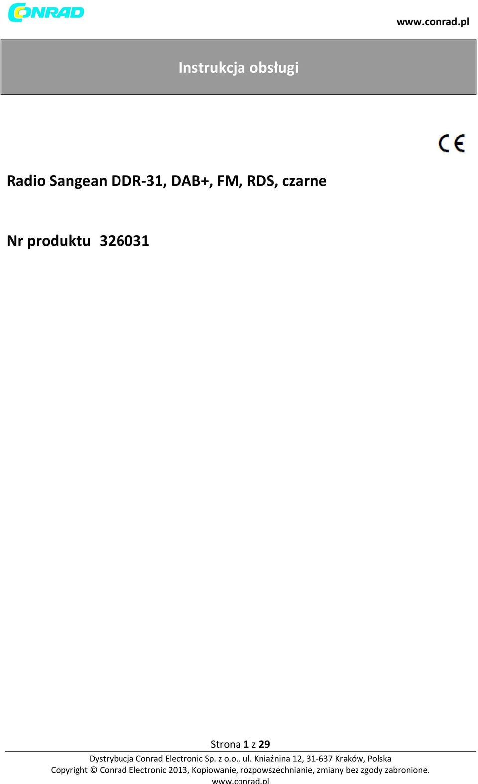 DAB+, FM, RDS, czarne