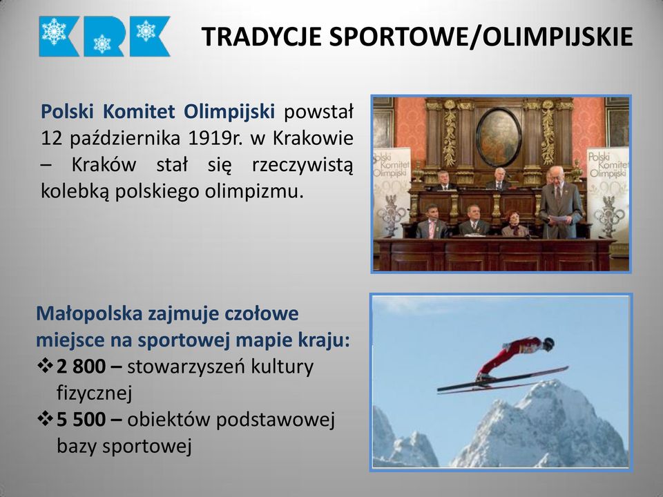 w Krakowie Kraków stał się rzeczywistą kolebką polskiego olimpizmu.