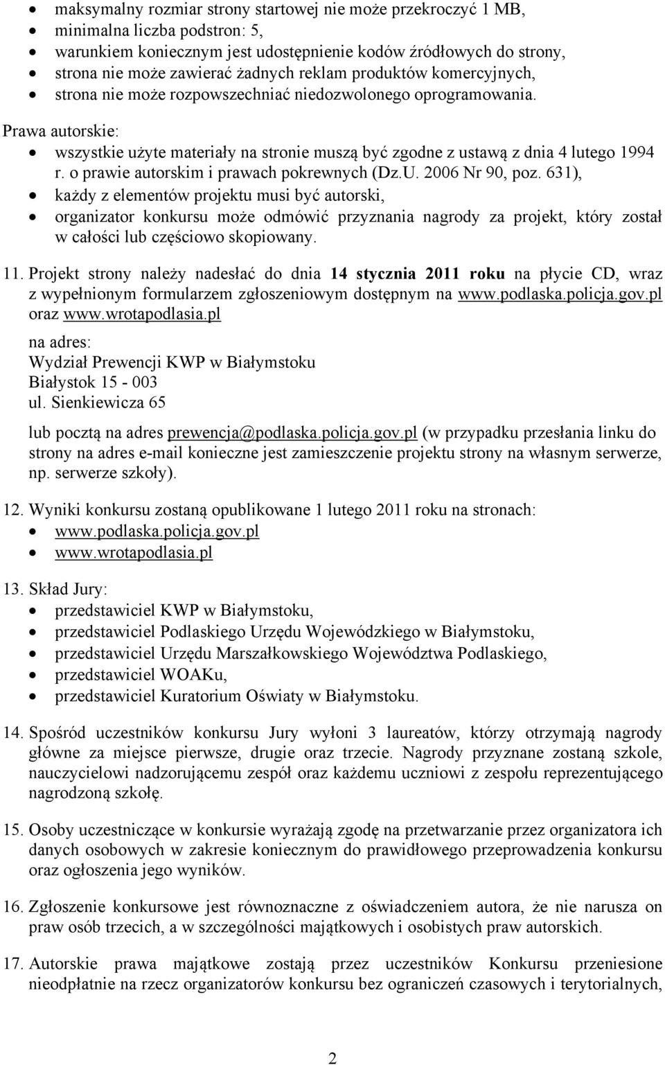 o prawie autorskim i prawach pokrewnych (Dz.U. 2006 Nr 90, poz.