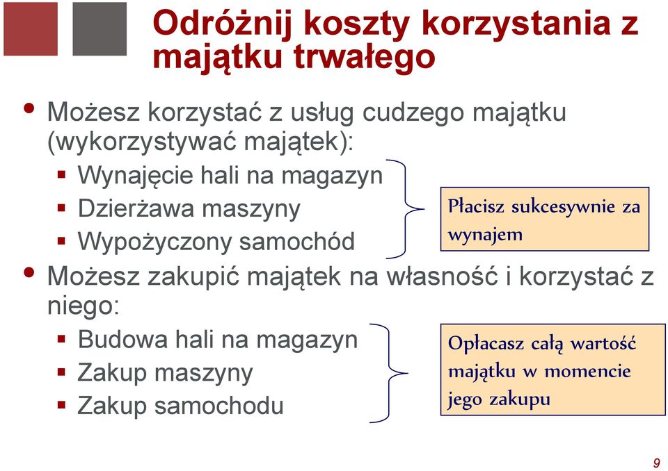 Możesz zakupić majątek na własność i korzystać z niego: Budowa hali na magazyn Zakup maszyny