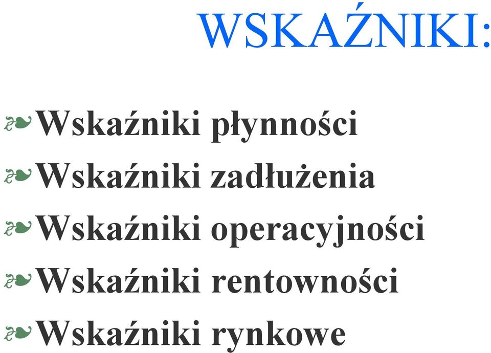 zadłużenia Wskaźniki