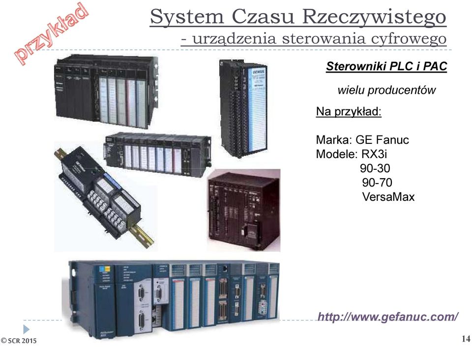 producentów Na przykład: Marka: GE Fanuc Modele:
