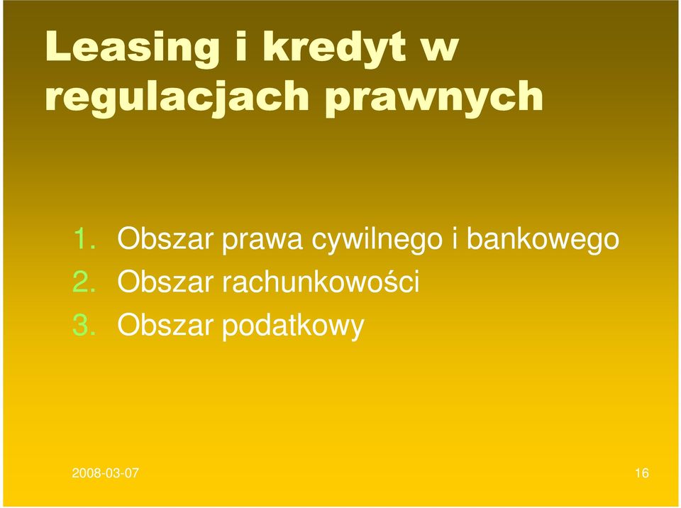 Obszar prawa cywilnego i bankowego