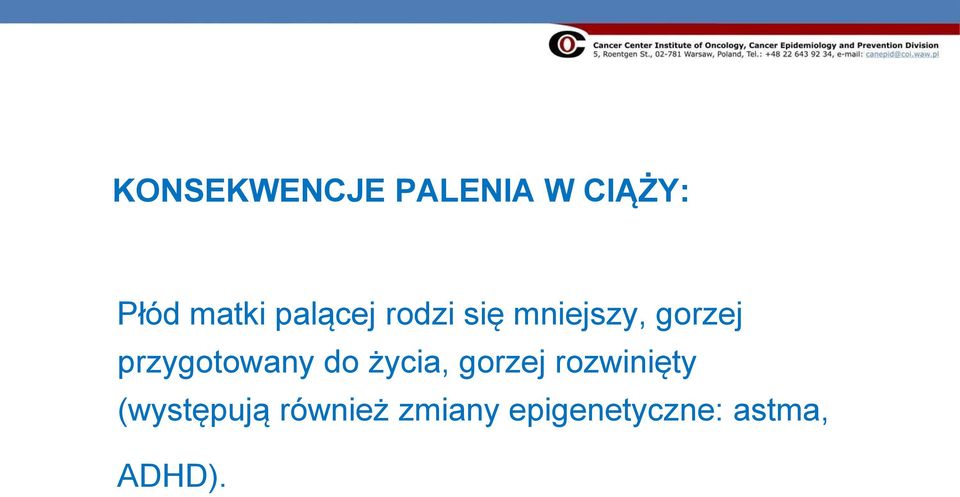 przygotowany do życia, gorzej rozwinięty