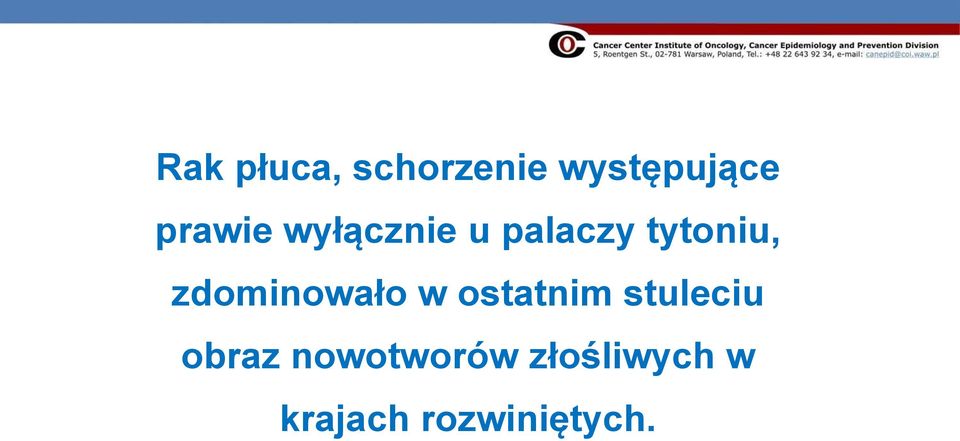 zdominowało w ostatnim stuleciu obraz