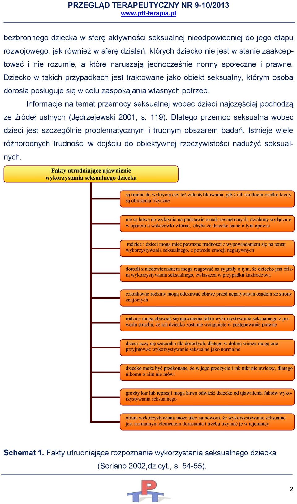 Informacje na temat przemocy seksualnej wobec dzieci najczęściej pochodzą ze źródeł ustnych (Jędrzejewski 2001, s. 119).