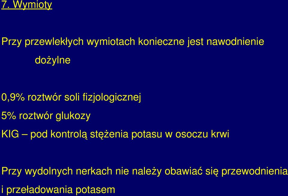 glukozy KIG pod kontrolą stężenia potasu w osoczu krwi Przy