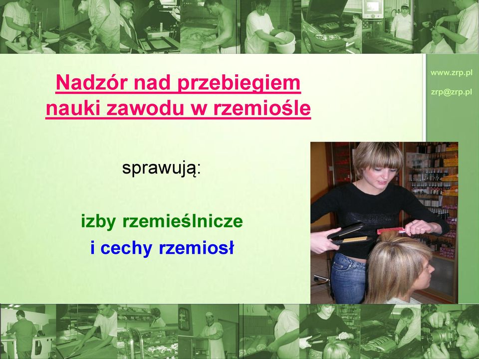 rzemiośle sprawują: