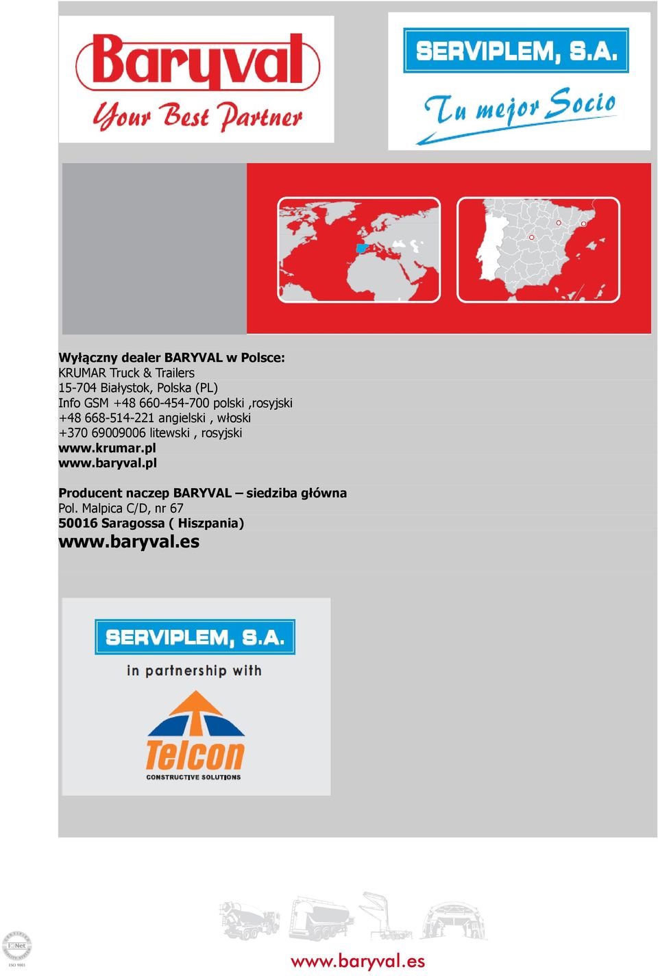 +370 69009006 litewski, rosyjski www.krumar.pl www.baryval.