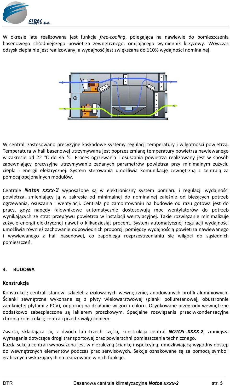 W centrali zastosowano precyzyjne kaskadowe systemy regulacji temperatury i wilgotności powietrza.