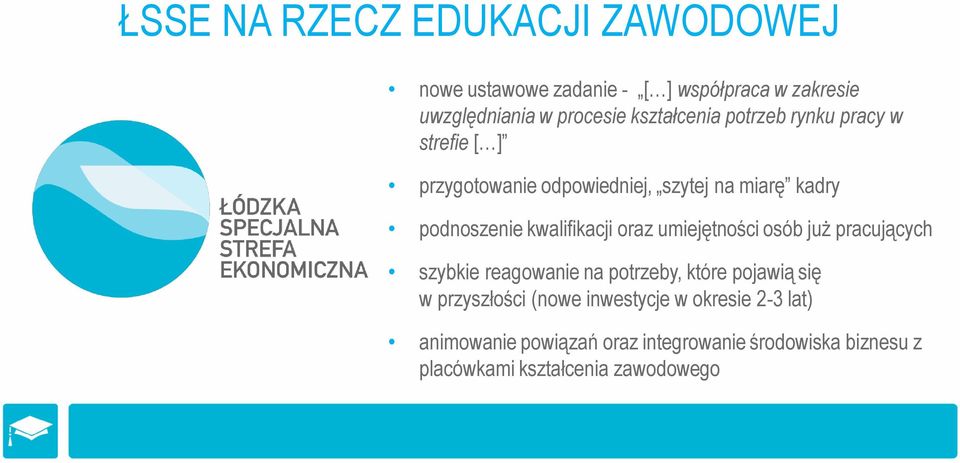 kwalifikacji oraz umiejętności osób już pracujących szybkie reagowanie na potrzeby, które pojawią się w