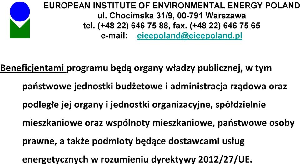 organizacyjne, spółdzielnie mieszkaniowe oraz wspólnoty mieszkaniowe, państwowe