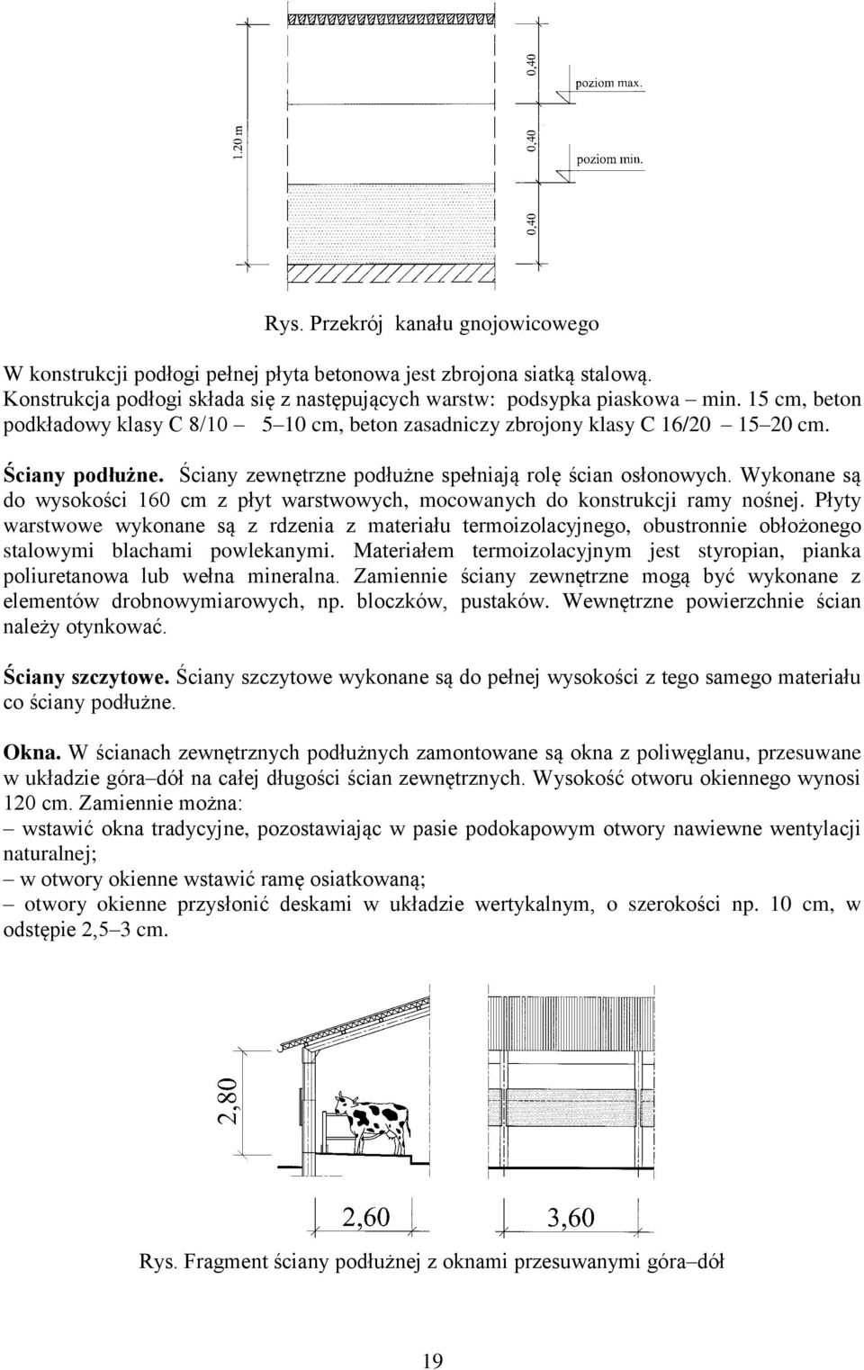 Wykonane są do wysokości 160 cm z płyt warstwowych, mocowanych do konstrukcji ramy nośnej.