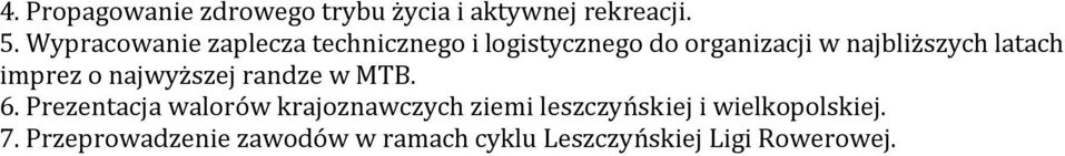 latach imprez o najwyższej randze w MTB. 6.